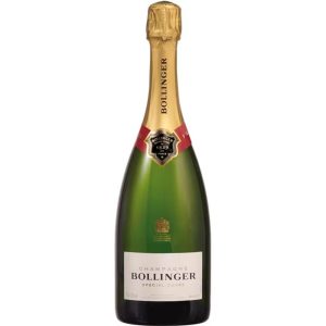 Champagner von Bollinger – kraftvoll, elegant und komplex mit feiner Perlage und Noten von Brioche, Apfel und gerösteten Nüssen.